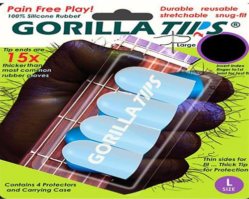 Gorilla Tips - Silikon Fingerschutz, Größe: L (mehr als 57 mm)