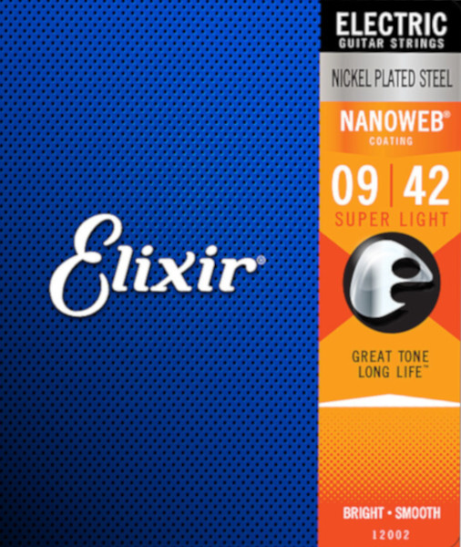 Elixir 12002 Nanoweb - Nickel, super light (009-042)